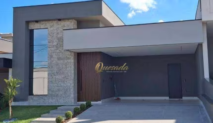 Casa à venda, 3 suítes, planejados, piscina, escritório, Condomínio Piemonte, Indaiatuba.