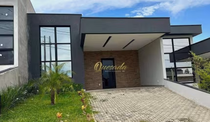 Casa térrea nova à venda, 3 suítes, gourmet, Condomínio Gran Reserve, Indaiatuba.
