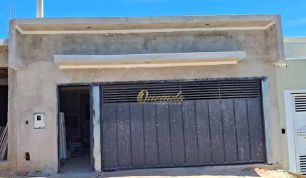 Casa térrea em construção, à venda, 3 dormitórios, 1 suíte, Jardim Residencial Nova Veneza, Indaiatuba.