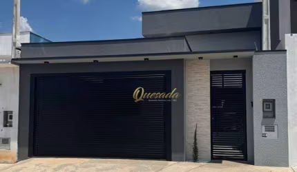 Casa térrea nova, à venda, 2 dormitórios, 1 suíte, planejados, Jardim Bom Sucesso, Indaiatuba.
