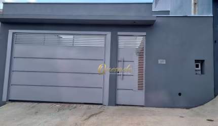 Casa térrea nova, à venda, 3 dormitórios, 1 suíte, área gourmet, Jardim dos Sabiás, Indaiatuba.