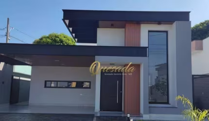 Casa térrea nova, à venda, 3 dormitórios, suíte, Condomínio Lagos D'Icaraí, Salto.