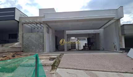 Casa térrea nova, à venda, 3 suítes, planejados, piscina, Condomínio Milano, Indaiatuba.