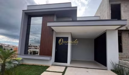 Casa térrea nova, à venda, 3 dormitórios, 2 suítes, planejados, Condomínio Park Vista Real, Indaiatuba.
