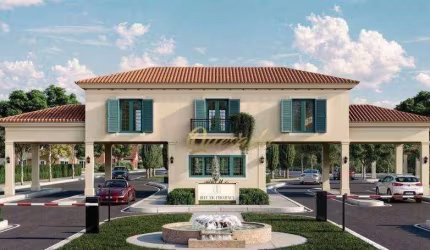 Terreno residencial à venda, de esquina, 448,77 m², Condomínio Ville Provence, Indaiatuba.