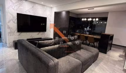 Apartamento 85m² bem distribuídos,  2 suítes, varanda gourmet já envidraçada, sala com living ampliado 2 vagas de garagem cobertas  todo mobiliado.