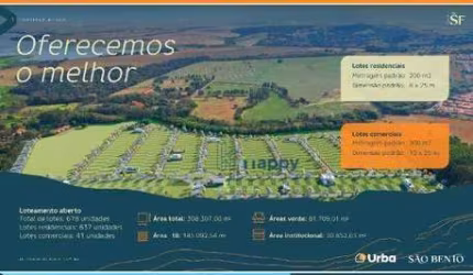 Terreno à venda, 200 m² por R$ 150.093,00 - Alto São Fernando - Paulínia/SP