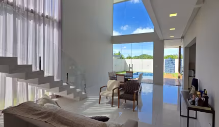 Linda Casa em Alphaville Litoral Norte 3 com quatro suítes Bahia
