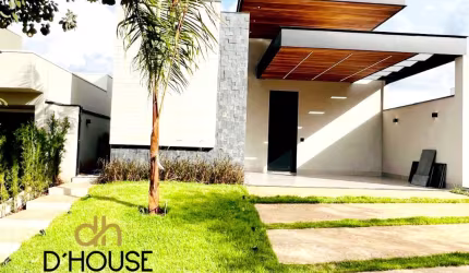 LINDA CASA TÉRREA NO CONDOMINIO SAN GRABRIEL - SALAS AMPLAS PÉ DIREITO ALTO - 3 SUITES - ROUPEIRO - COZINHA INTEGRADA COM ESPAÇO GOURMET-LAVABO - VESTIÁRIO - PISCINA COM CASCATA - PERSIANAS AUTOMATIZA