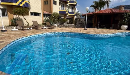 Pereque-Açu - Apartamento bem localizado, 90m2 útil, 02 Dormitórios sendo 01 suíte e área de lazer.