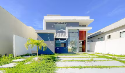 Camaçari| Terras Alphaville| Casa Duplex Nascente| Alto Padrão 175m²| 4 Suítes| 2 Vagas