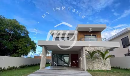Guarajuba| Casa Duplex com 242m²| 4 Dormitórios| 4 Vagas| Piscina| Área Gourmet