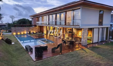 Praia do Forte| Praia Bella| Casa 468m²| 6 Suítes| 5 Vagas| Mobiliada| APP Lado e Fundo