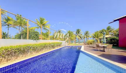 Itacimirim| Village Duplex Pé na Areia| 120m²| 3 Suítes| 1 Vaga| Mobiliado