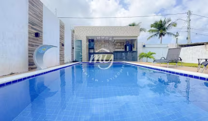Barra do Jacuípe| Casa com 90m²| 3 Dormitorios sendo 2 Suites| Piscina| Area gourmet
