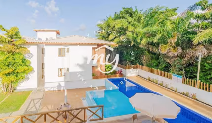 Imbassaí| Village Duplex com 127m²| Mobiliado| 3 Dormitórios| 3 Vagas| Piscina e Garden