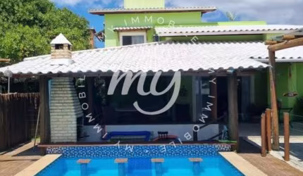 Guarajuba| Casa Duplex com 320m²| 4 Suítes| Piscina Privativa| Area Gourmet| Energia Solar