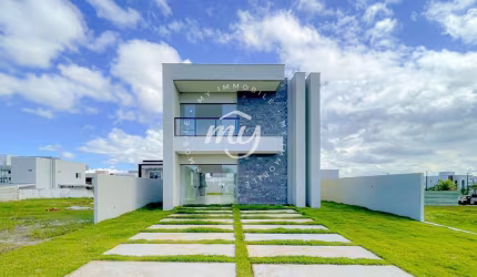 Camaçari| Terras Alphaville| Casa Duplex Nascente| Alto Padrão 165m²| 4 Dormitórios| 2 Vagas