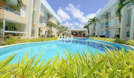Guarajuba| Porto Smeralda| Village Térreo 73m²| 2 Suítes| 1 Vaga| Mobiliado