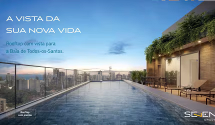 Seven Graça| Apartamentos com 38m²| Vaga Rotativa| Empreendimento Alto Padrão