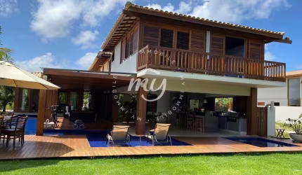 Praia do Forte| Casa Duplex com 480m²| Alto Padrão| Mobiliada| 5 Suítes| Churrasqueira