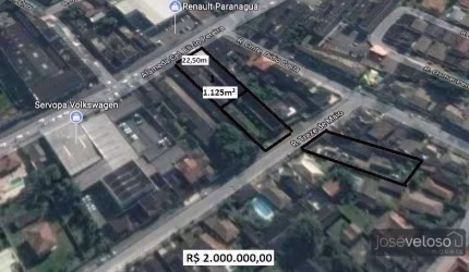 Terreno à venda, 1125 m² por R$ 2.000.000,00 - Estradinha - Paranaguá/PR