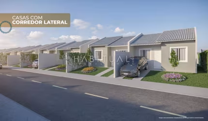 Casa com 2 quartos à venda na Rua Martins Follador, 150, Campo Largo da Roseira, São José dos Pinhais, 51 m2 por R$ 300.702