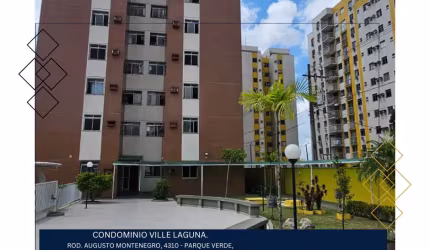 Disponível para aluguel, Apartamento, com 70 m² com uma suíte na Augusto Montenegro. CONDOMINIO VILLE LAGUNA.