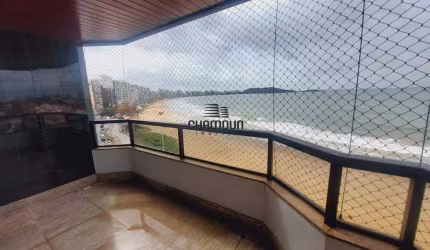 Apartamento a venda Frente Mar com 110 m², 3 suites, 2 vagas e lazer completo na Praia do Morro - Guarapari ES!
