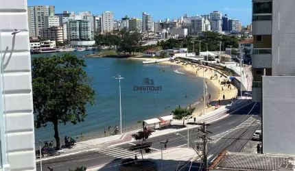 Apartamento com 2 suítes. varanda com vista para o mar e 2 vagas de garagem a venda na Prainha, Guarapari/ES.