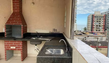 Cobertura duplex com três quartos á venda na Praia do Morro, em Guarapari/ES.