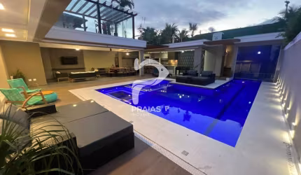 Casa em condomínio fechado com 5 quartos à venda na Alice Nehring Machado (av. 05), --, Jardim Acapulco, Guarujá por R$ 5.500.000