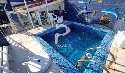 Cobertura com 3 quartos à venda na Rua Campos Sales, --, Enseada, Guarujá por R$ 600.000
