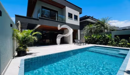 Casa em condomínio fechado com 6 quartos à venda na Alameda Mindoro, --, Riviera, Bertioga por R$ 7.900.000