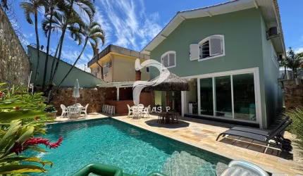 Casa em condomínio fechado com 4 quartos à venda na Jamburana, --, Enseada, Guarujá por R$ 1.590.000