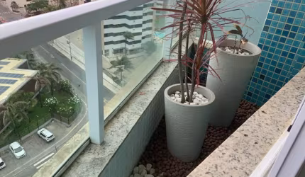 Excelente cobertura para locação, 2/4, 2 suítes, 93 m, varanda, vaga de garagem