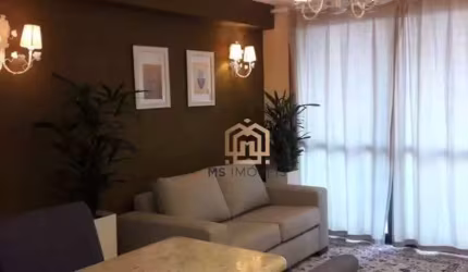 Lindo flat, mobiliado, limpeza diária, 1 Vaga, Locação sem burocracia na melhor localização de Moema.