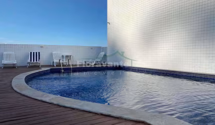 Apto 1 suíte, lavabo, 1 vaga demarcada. Lazer na cobertura.
