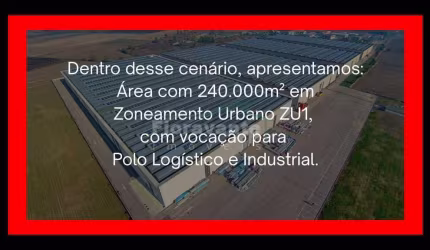 ÁREA na RIO-SANTOS / CARUARA para POLO LOGÍSTICO e INDUSTRIAL