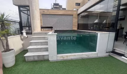 Cobertura com 4 quartos, Pompéia, Santos