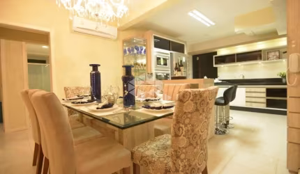 Apartamento mobiliado e decorado à venda com 3 Dormitórios no bairro Balneário do Estreito - Florianópolis. Edifício Cascaes