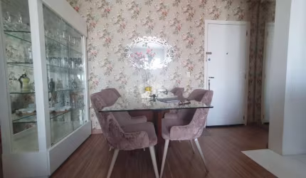 Apartamento com 2 dormitórios 1 vaga e semi mobiliado