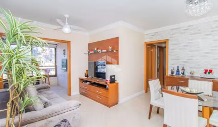 Apartamento semimobiliado, com 2 dormitórios em andar alto  no bairro Floresta