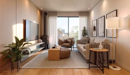 Apartamento 2 suítes, 82m² privativos, 1 vaga, no Centro de Canela
