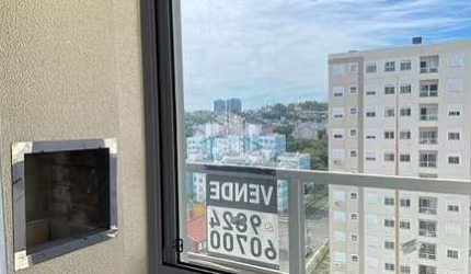 Apartamento novo de 2 quartos, sacada com churrasqueira e vaga no Morro Santana