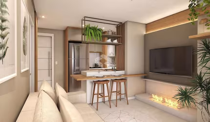 Apartamento com 1 suíte e lavabo, na região central de Canela
