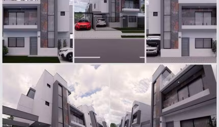 Sobrado de frente com 135 m² com 3 quartos com 3 suítes no Capão Raso - Curitiba - PR