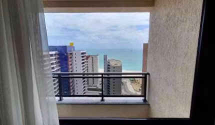 Apartamento com 1 dormitório com vista mar, 44 m² - Praia de Iracema - Fortaleza/CE