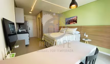 More ou Invista no Melhor de Boa Viagem | Flat com Vista Mar no Rooftop.470