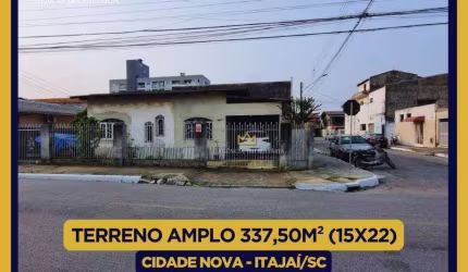 TERRENO AMPLO CIDADE NOVA, ITAJAÍ-SC